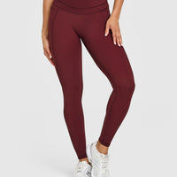 Unified High Waisted Pocket Leggings | Rosewood