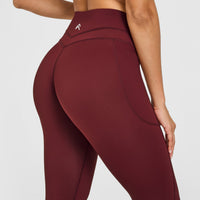 Unified High Waisted Pocket Leggings | Rosewood