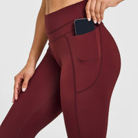 Unified High Waisted Pocket Leggings | Rosewood