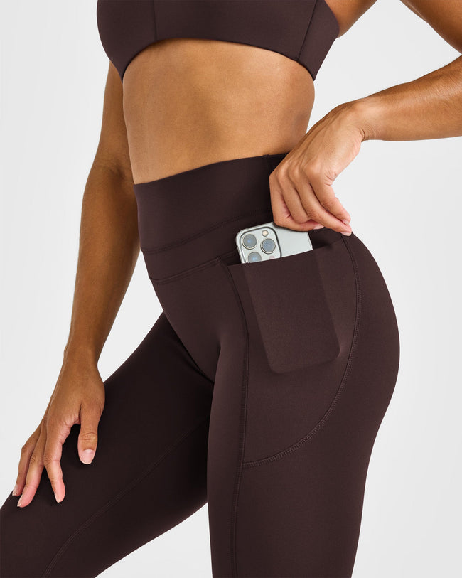 Unified High Waisted Pocket Leggings | 70% Cocoa