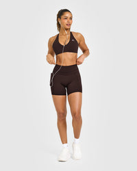 Unified High Waisted Pocket Shorts 6" | 70% Cocoa