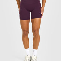 Unified High Waisted Pocket Shorts 6" | Blackberry Purple