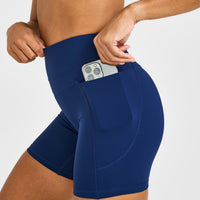 Unified High Waisted Pocket Shorts 6" | Midnight
