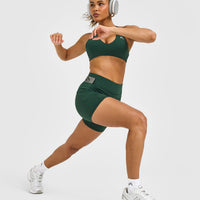 Unified High Waisted Pocket Shorts 6" | Racing Green