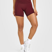 Unified High Waisted Pocket Shorts 6" | Rosewood