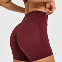Unified High Waisted Pocket Shorts 6" | Rosewood
