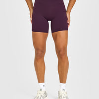 Unified Wrap Shorts White Logo 6" | Blackberry Purple