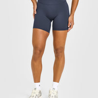 Unified Wrap Shorts White Logo 6" | True Blue
