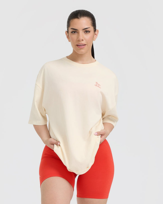 OA Graphic Washed T-Shirt | Off White