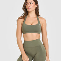 EasyLiftâ„¢ Halter Bralette | Alpine Green