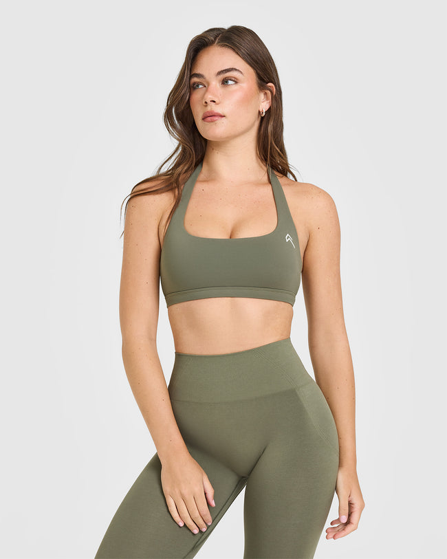 EasyLiftâ„¢ Halter Bralette | Alpine Green