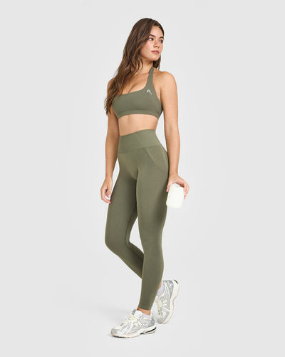 EasyLiftâ„¢ Halter Bralette | Alpine Green