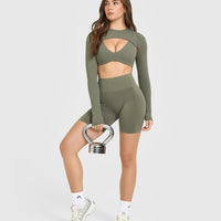 Effortless Seamless Shorts | Alpine Green