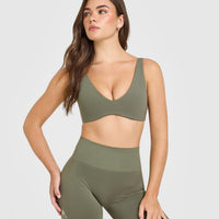 SoftMotion™ Scoop Back Bralette | Alpine Green