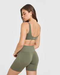 SoftMotion™ Scoop Back Bralette | Alpine Green