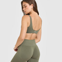 SoftMotion™ Scoop Back Bralette | Alpine Green