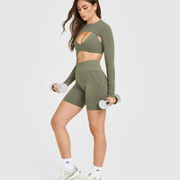 SoftMotion™ Scoop Back Bralette | Alpine Green