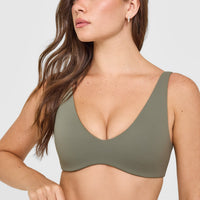 SoftMotion™ Scoop Back Bralette | Alpine Green