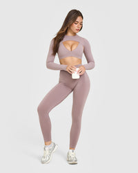 SoftMotion™ Shrug Cover with White Logo | Dusty Purple