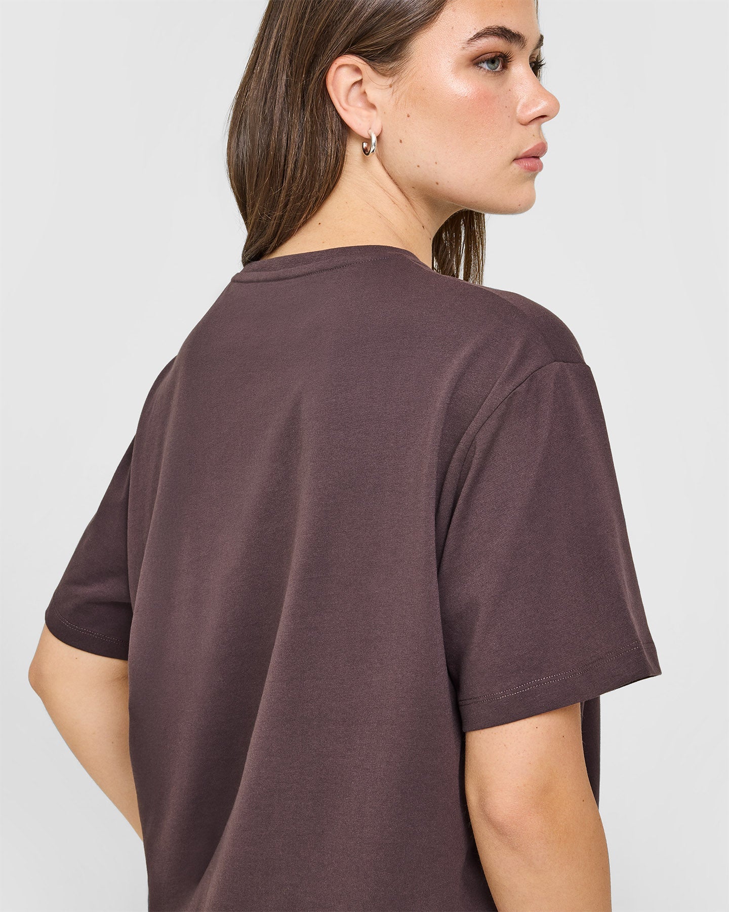 Classic Oversized Lightweight T-Shirt | Umber Brown