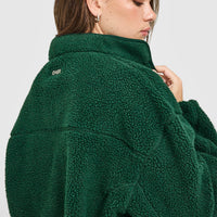 Fleece Jacket with Chest Pocket | Racing Green