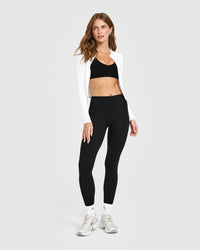 Mellow™ Rib Mid Long Sleeve Cardigan | White