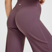 SoftMotion™ Straight Leg Bottoms with White Logo | Vintage Purple