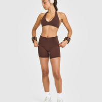 SoftMotion™ Fold Over Shorts 6" | Espresso Brown