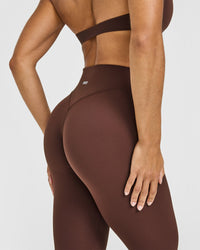 SoftMotion™ High Waisted Capri Leggings | Espresso Brown