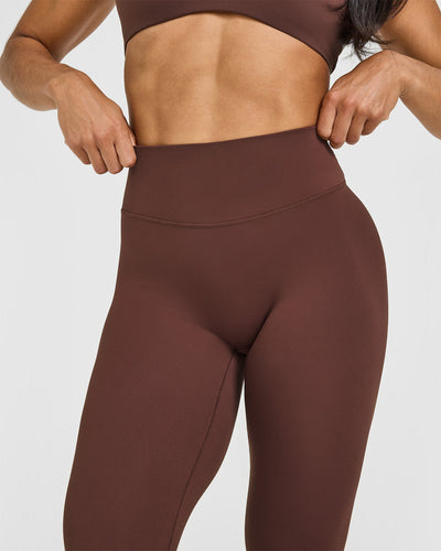 SoftMotion™ High Waisted Capri Leggings | Espresso Brown