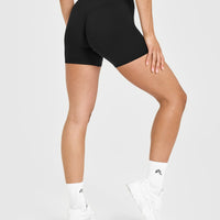 SoftMotion™ High Waisted Shorts 6" | Black