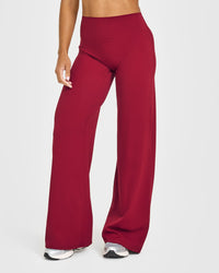 SoftMotion™ Straight Leg Bottoms | Ruby Red