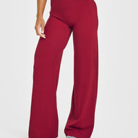 SoftMotion™ Straight Leg Bottoms | Ruby Red