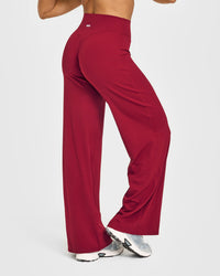 SoftMotion™ Straight Leg Bottoms | Ruby Red