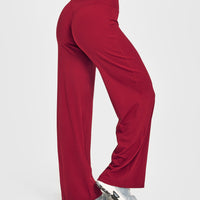 SoftMotion™ Straight Leg Bottoms | Ruby Red