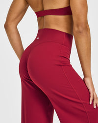 SoftMotion™ Straight Leg Bottoms | Ruby Red
