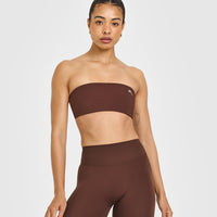 Unified Micro Bandeau Bralette | Espresso Brown