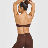 Unified Micro Bandeau Bralette | Espresso Brown