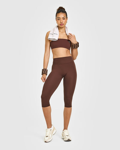Unified Micro Bandeau Bralette | Espresso Brown