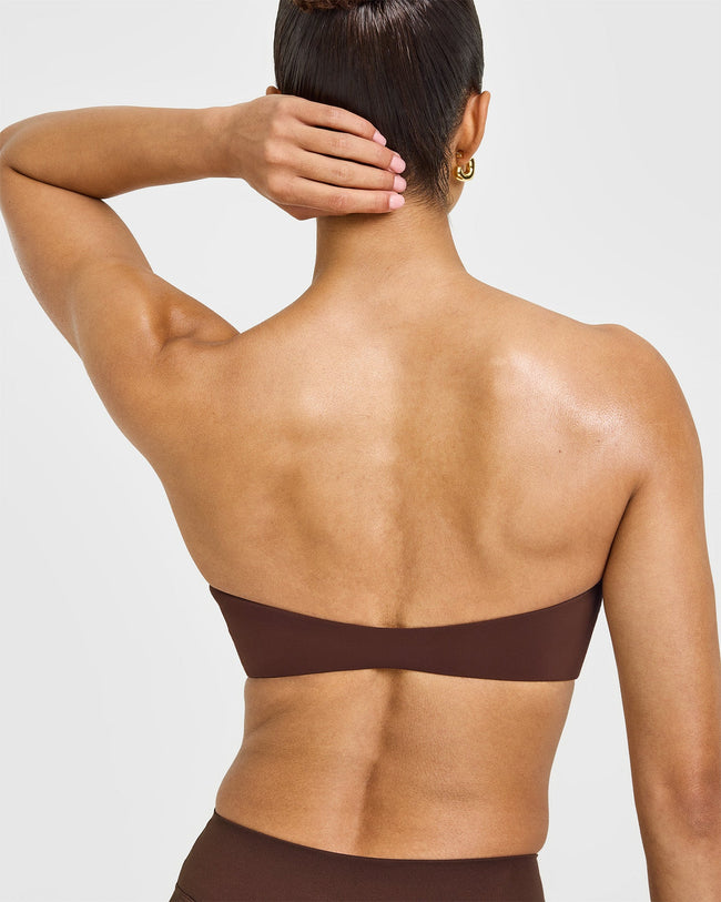 Unified Micro Bandeau Bralette | Espresso Brown