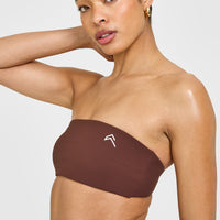 Unified Micro Bandeau Bralette | Espresso Brown