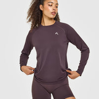 Go To Seamless Loose Long Sleeve Top | Umber Brown