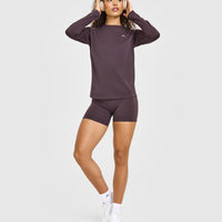 Go To Seamless Loose Long Sleeve Top | Umber Brown