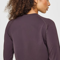 Go To Seamless Loose Long Sleeve Top | Umber Brown