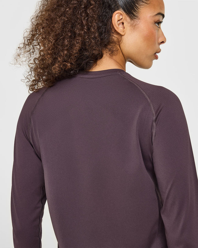 Go To Seamless Loose Long Sleeve Top | Umber Brown