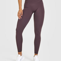 Unified High Waisted Leggings | Dark Umber Brown