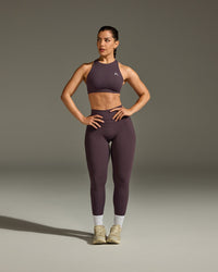 Unified High Waisted Leggings | Dark Umber Brown