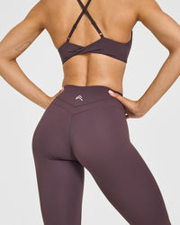 Unified High Waisted Leggings | Dark Umber Brown