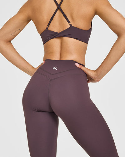 Unified High Waisted Leggings | Dark Umber Brown