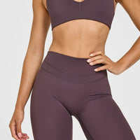 Unified High Waisted Leggings | Dark Umber Brown